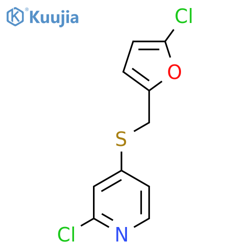 2-chloro-4-{(5-chlorofuran-2-yl)methylsulfanyl}pyridine structure