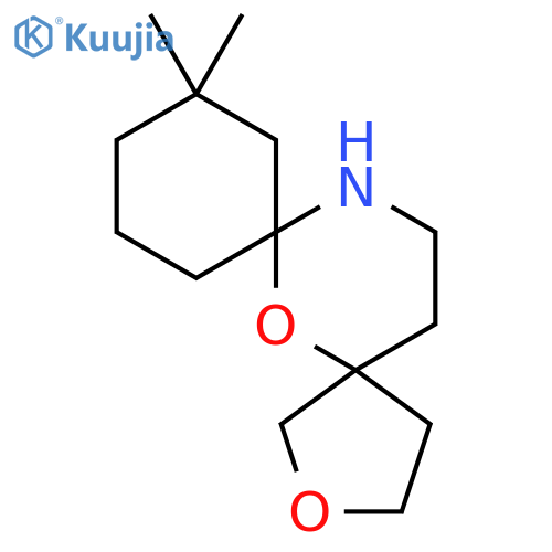 9,9-dimethyl-2,6-dioxa-13-azadispiro4.1.5^{7}.3^{5}pentadecane structure