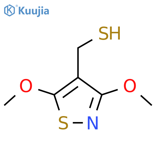 (dimethoxy-1,2-thiazol-4-yl)methanethiol structure
