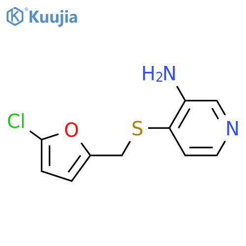 4-{(5-chlorofuran-2-yl)methylsulfanyl}pyridin-3-amine structure