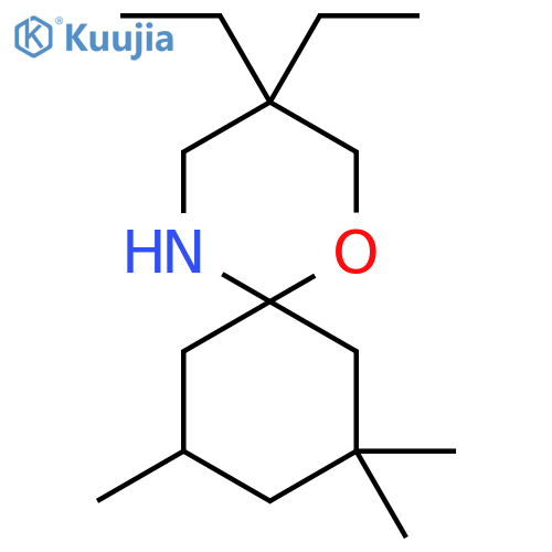 3,3-diethyl-8,8,10-trimethyl-1-oxa-5-azaspiro5.5undecane structure