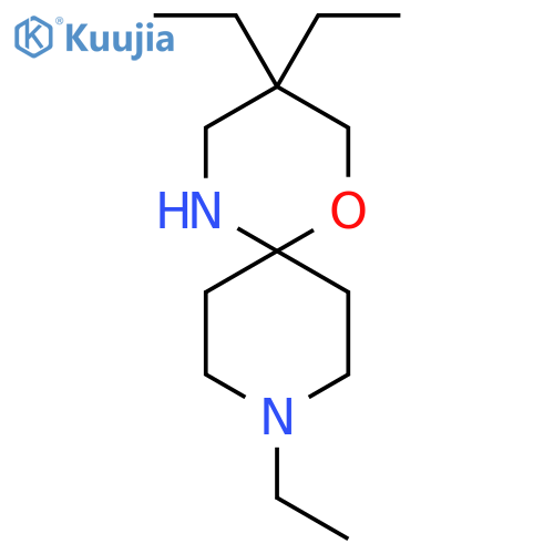 3,3,9-triethyl-1-oxa-5,9-diazaspiro5.5undecane structure