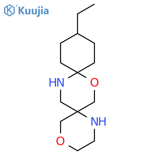 12-ethyl-4,8-dioxa-1,15-diazadispiro5.2.5^{9}.2^{6}hexadecane structure