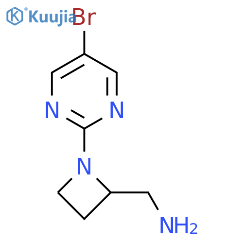 1-(5-bromopyrimidin-2-yl)azetidin-2-ylmethanamine structure