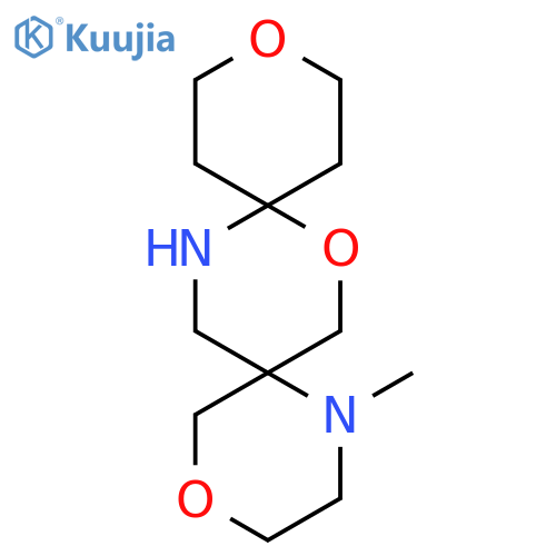 1-methyl-4,8,12-trioxa-1,15-diazadispiro5.2.5^{9}.2^{6}hexadecane structure