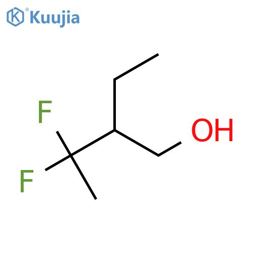 2-Ethyl-3,3-difluorobutan-1-ol structure