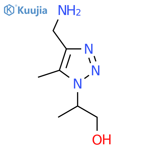 2-4-(aminomethyl)-5-methyl-1H-1,2,3-triazol-1-ylpropan-1-ol structure