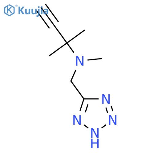 methyl(2-methylbut-3-yn-2-yl)(1H-1,2,3,4-tetrazol-5-ylmethyl)amine structure