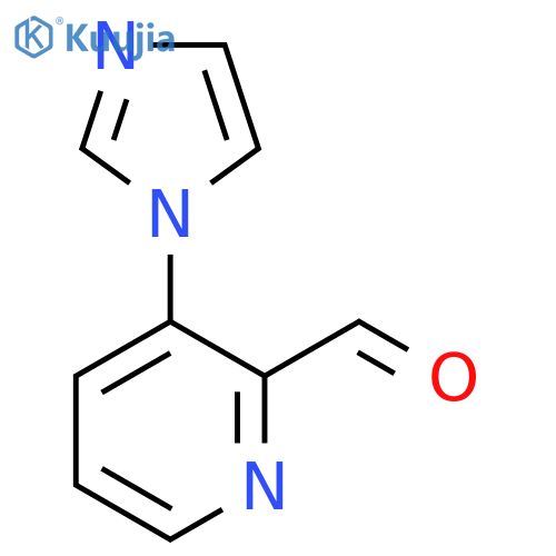 3-(1H-imidazol-1-yl)pyridine-2-carbaldehyde structure