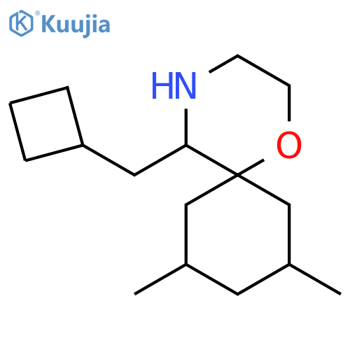 5-(cyclobutylmethyl)-8,10-dimethyl-1-oxa-4-azaspiro5.5undecane structure