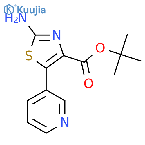 tert-butyl 2-amino-5-(pyridin-3-yl)-1,3-thiazole-4-carboxylate structure