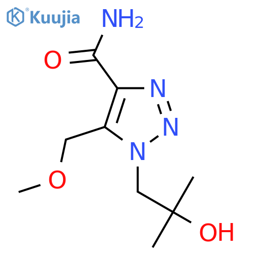 1-(2-hydroxy-2-methylpropyl)-5-(methoxymethyl)-1H-1,2,3-triazole-4-carboxamide structure