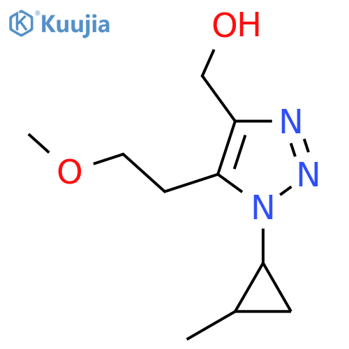 5-(2-methoxyethyl)-1-(2-methylcyclopropyl)-1H-1,2,3-triazol-4-ylmethanol structure