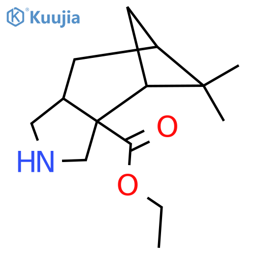 ethyl 9,9-dimethyl-4-azatricyclo6.1.1.0,2,6decane-2-carboxylate structure