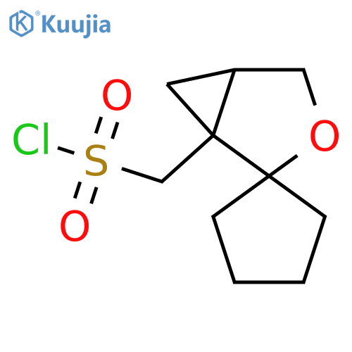 3-oxaspirobicyclo3.1.0hexane-2,1'-cyclopentane-1-ylmethanesulfonyl chloride structure