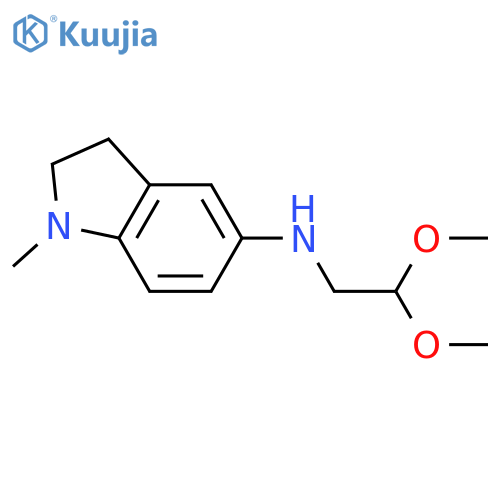 N-(2,2-dimethoxyethyl)-1-methyl-2,3-dihydro-1H-indol-5-amine structure