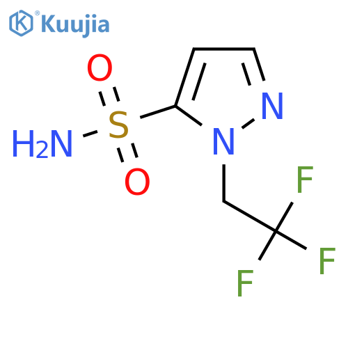 1-(2,2,2-trifluoroethyl)-1H-pyrazole-5-sulfonamide structure