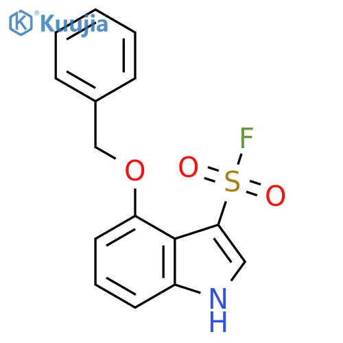 4-(benzyloxy)-1H-indole-3-sulfonyl fluoride structure
