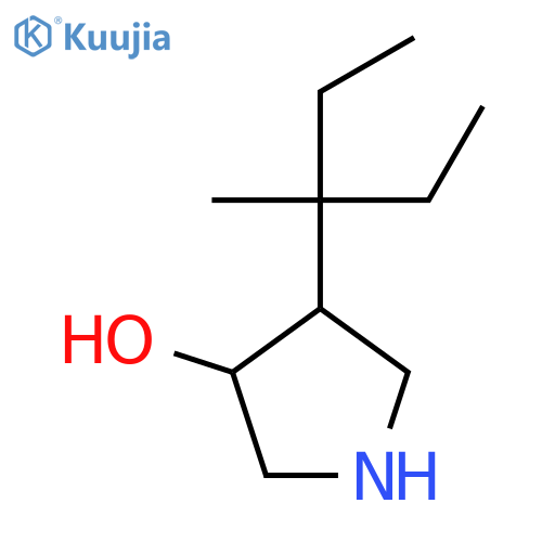4-(3-methylpentan-3-yl)pyrrolidin-3-ol structure