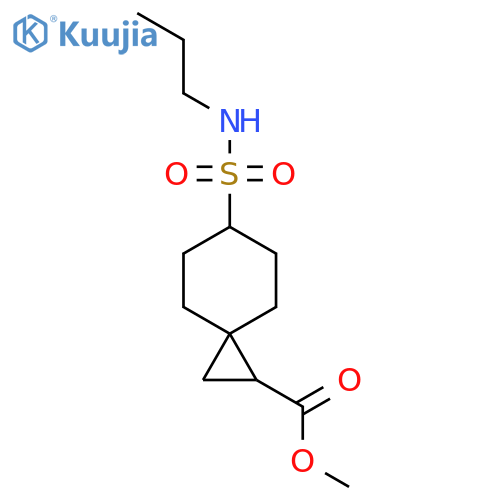 methyl 6-(propylsulfamoyl)spiro2.5octane-1-carboxylate structure