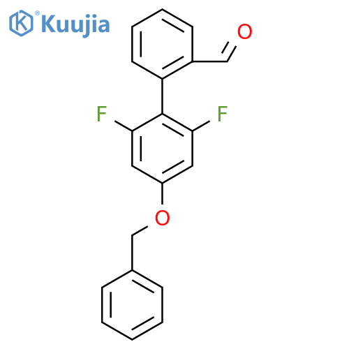 2-4-(benzyloxy)-2,6-difluorophenylbenzaldehyde structure