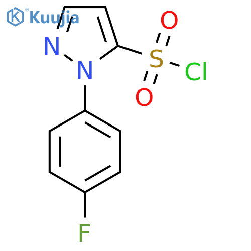 1-(4-fluorophenyl)-1H-pyrazole-5-sulfonyl chloride structure