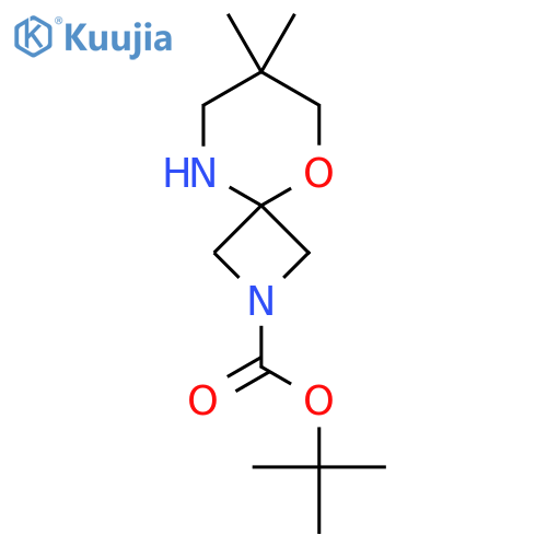 tert-butyl 7,7-dimethyl-5-oxa-2,9-diazaspiro3.5nonane-2-carboxylate structure