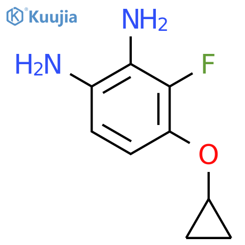 4-cyclopropoxy-3-fluorobenzene-1,2-diamine structure