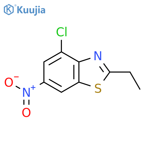 4-chloro-2-ethyl-6-nitro-1,3-benzothiazole structure