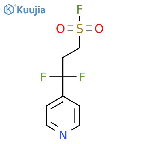 3,3-difluoro-3-(pyridin-4-yl)propane-1-sulfonyl fluoride structure