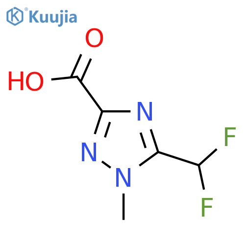 5-(difluoromethyl)-1-methyl-1H-1,2,4-triazole-3-carboxylic acid structure