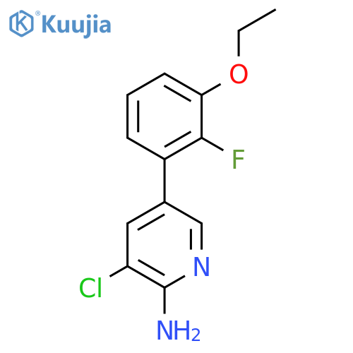 3-chloro-5-(3-ethoxy-2-fluorophenyl)pyridin-2-amine structure