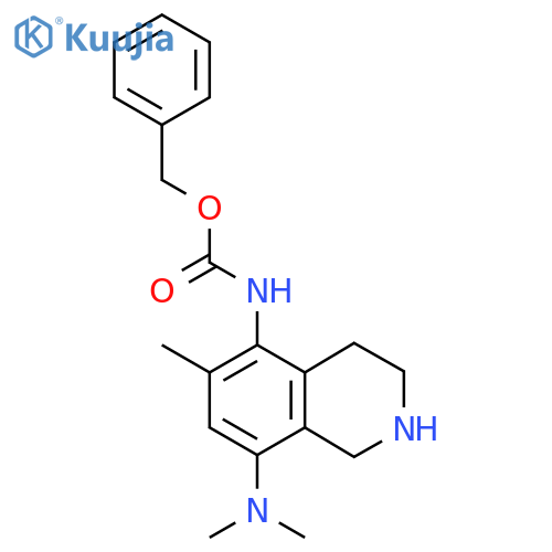 benzyl N-8-(dimethylamino)-6-methyl-1,2,3,4-tetrahydroisoquinolin-5-ylcarbamate structure