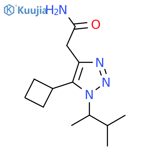 2-5-cyclobutyl-1-(3-methylbutan-2-yl)-1H-1,2,3-triazol-4-ylacetamide structure