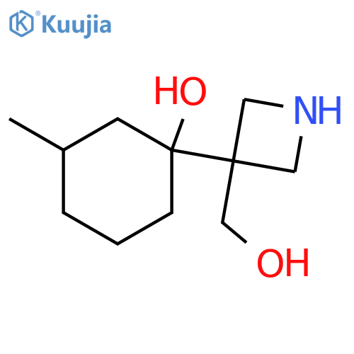 1-3-(hydroxymethyl)azetidin-3-yl-3-methylcyclohexan-1-ol structure