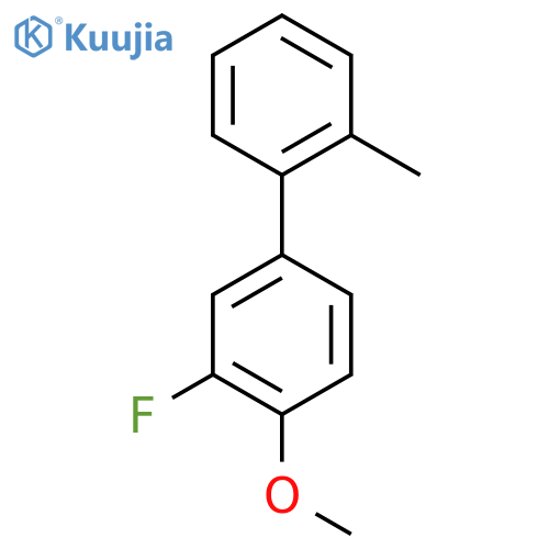 2-fluoro-1-methoxy-4-(2-methylphenyl)benzene structure