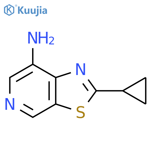 2-cyclopropyl-1,3thiazolo5,4-cpyridin-7-amine structure