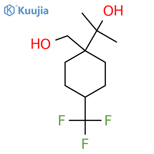 2-[1-(Hydroxymethyl)-4-(trifluoromethyl)cyclohexyl]propan-2-ol structure