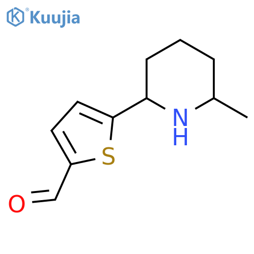 5-(6-methylpiperidin-2-yl)thiophene-2-carbaldehyde structure