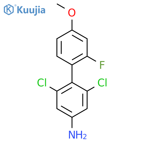 3,5-dichloro-4-(2-fluoro-4-methoxyphenyl)aniline structure