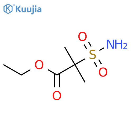 ethyl 2-methyl-2-sulfamoylpropanoate structure