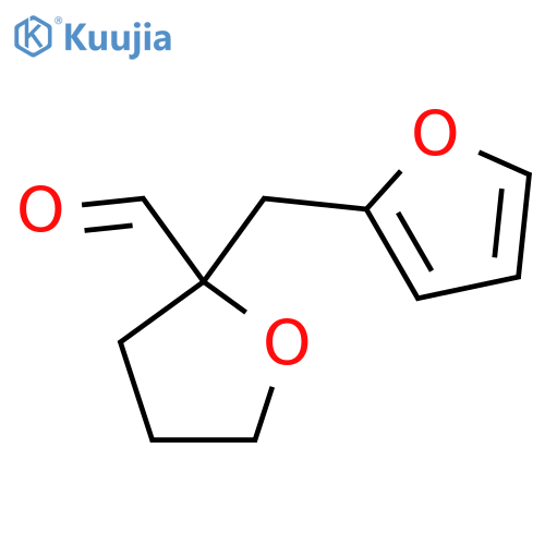 2-(furan-2-yl)methyloxolane-2-carbaldehyde structure