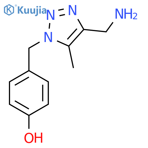 4-{4-(aminomethyl)-5-methyl-1H-1,2,3-triazol-1-ylmethyl}phenol structure