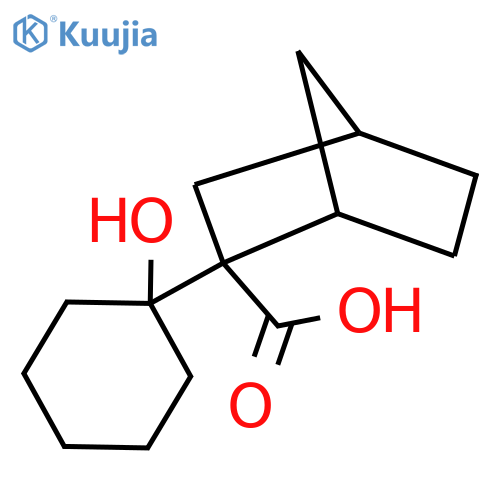 2-(1-hydroxycyclohexyl)bicyclo2.2.1heptane-2-carboxylic acid structure