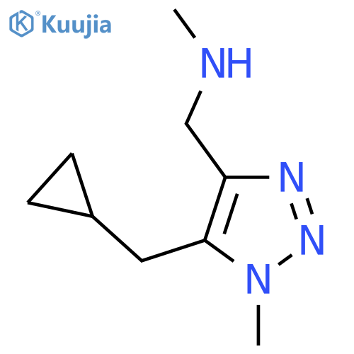 {5-(cyclopropylmethyl)-1-methyl-1H-1,2,3-triazol-4-ylmethyl}(methyl)amine structure