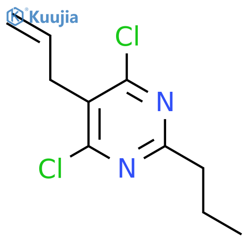 4,6-dichloro-5-(prop-2-en-1-yl)-2-propylpyrimidine structure