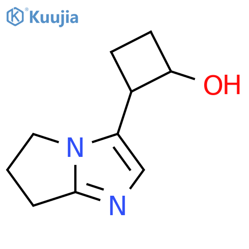 2-{5H,6H,7H-pyrrolo1,2-aimidazol-3-yl}cyclobutan-1-ol structure