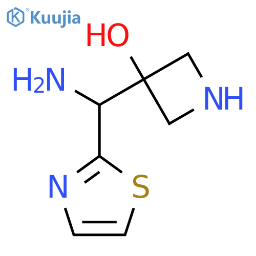 3-amino(1,3-thiazol-2-yl)methylazetidin-3-ol structure