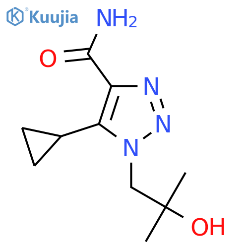 5-cyclopropyl-1-(2-hydroxy-2-methylpropyl)-1H-1,2,3-triazole-4-carboxamide structure