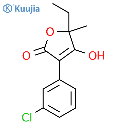 3-(3-Chlorophenyl)-5-ethyl-4-hydroxy-5-methyl-2,5-dihydrofuran-2-one structure
